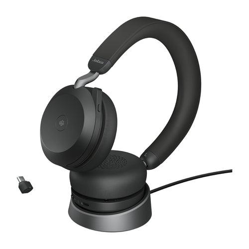 Jabra Evolve2 75 - USB-C MS Teams with Desk Stand - Black Jabra Evolve2 75 - USB-C MS Teams with Desk Stand - Black